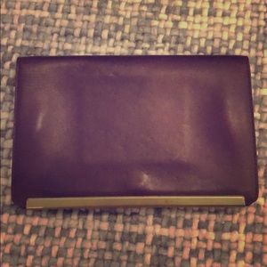 Madewell maroon clutch
